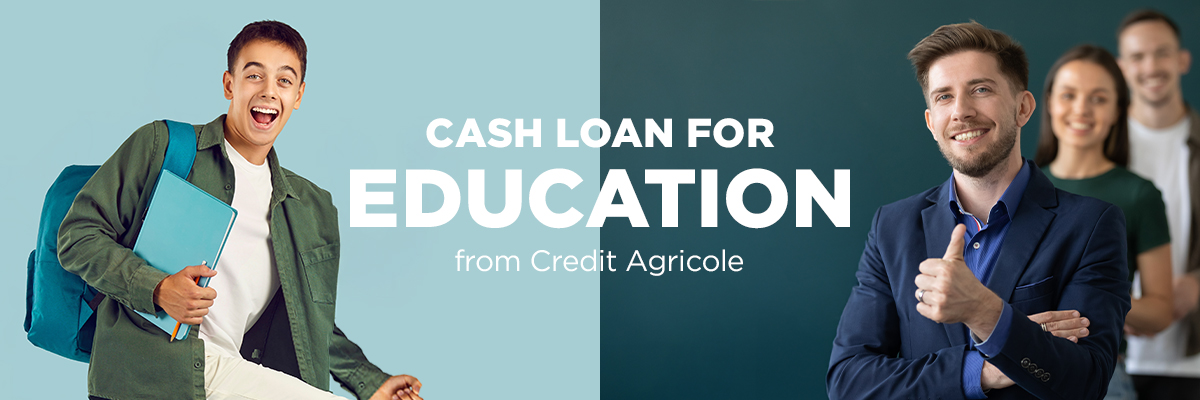 Cash loan for education from Credit Agricole