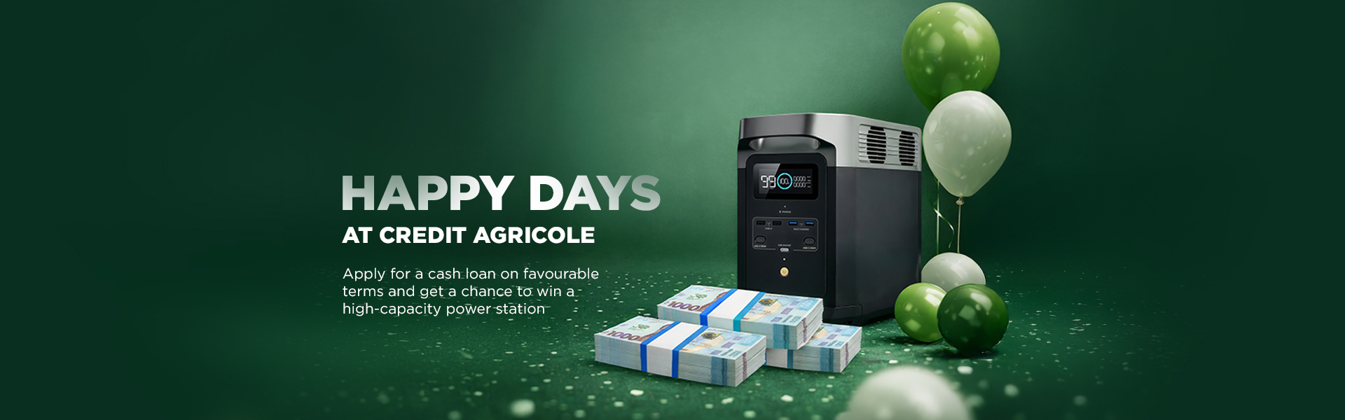 Happy Days: Apply for a cash loan on favourable terms and get a chance to win a high-capacity EcoFlow power station