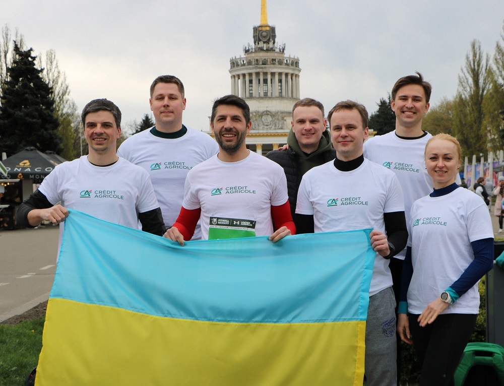 Credit Agricole team took part in a charity half marathon