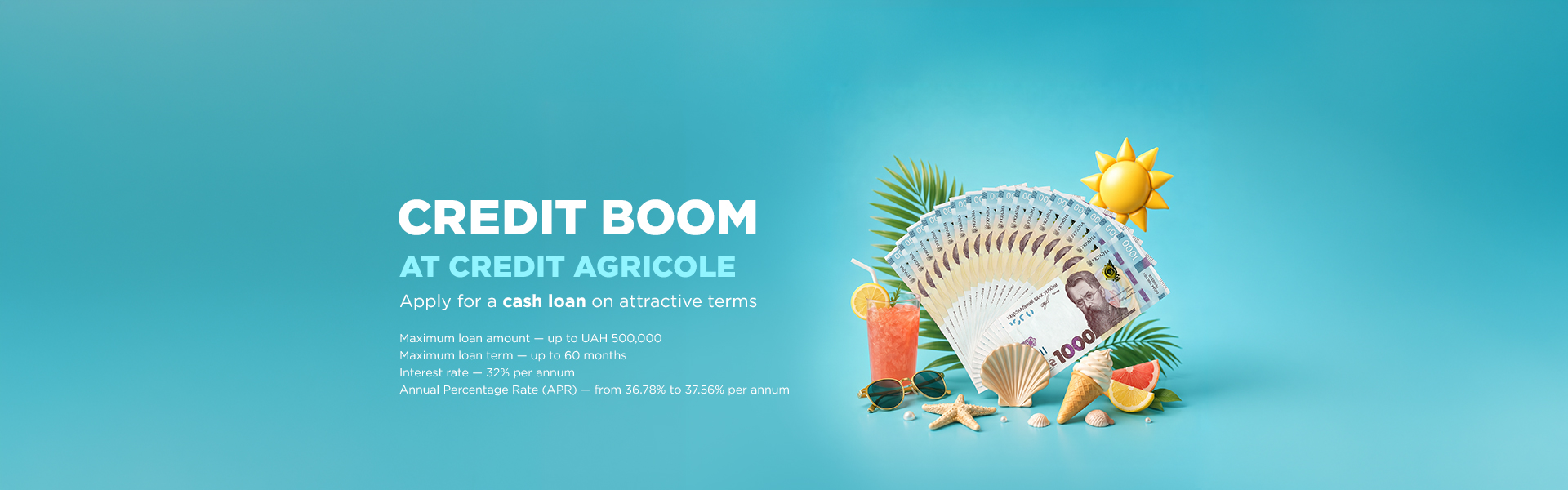 Credit Boom: Get a Cash Loan from Credit Agricole on Special Terms