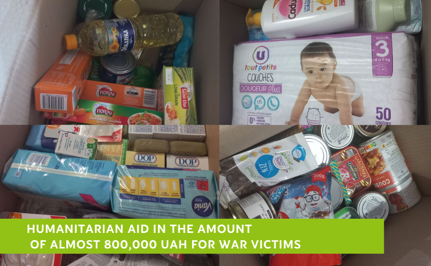 Essential items worth almost UAH 800,000 to war-affected Ukrainians